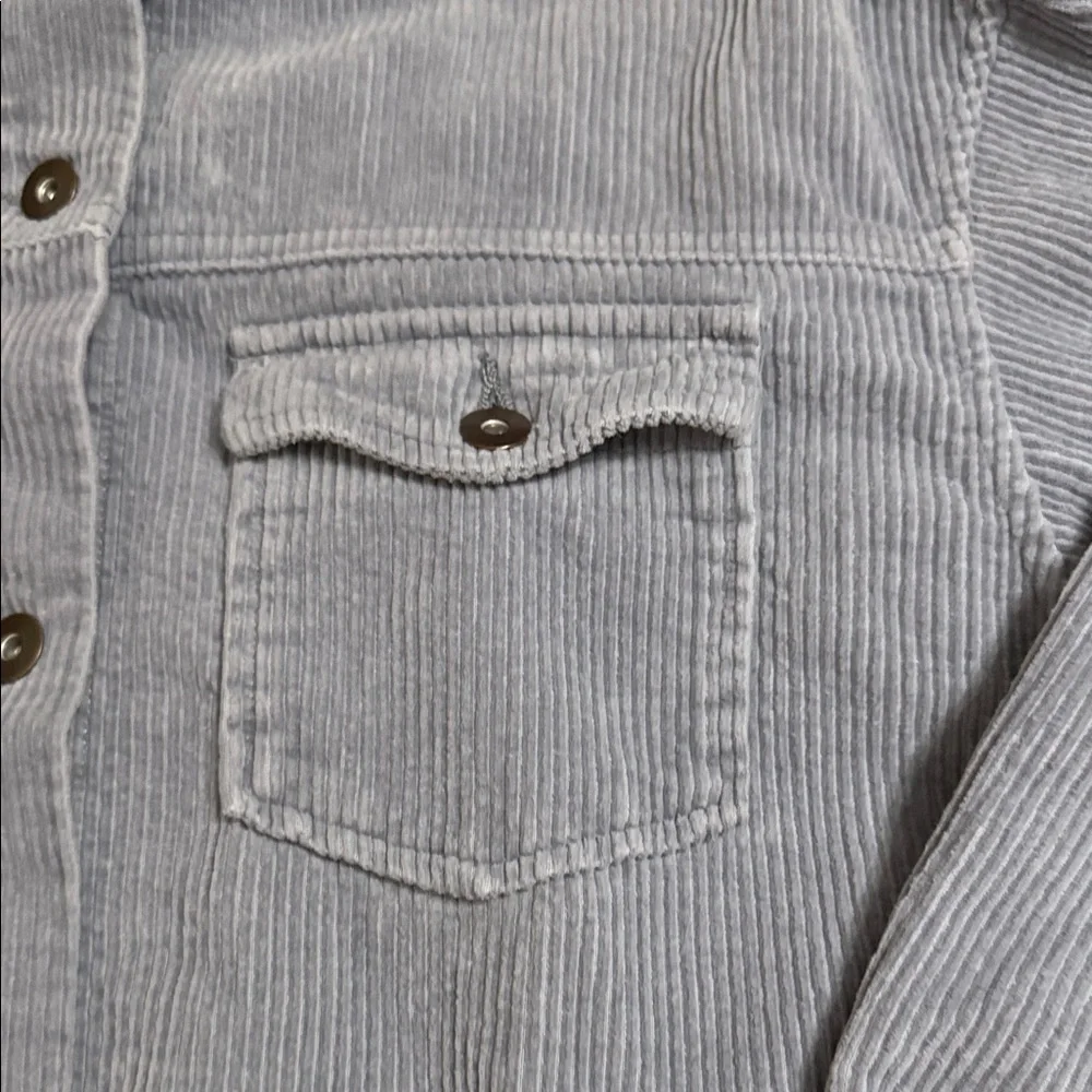 Zara Gray CORDUROY SHIRT LIKE Jacket: BEAUTIFUL EXCELLENT CONDITION - Picture 4 of 9
